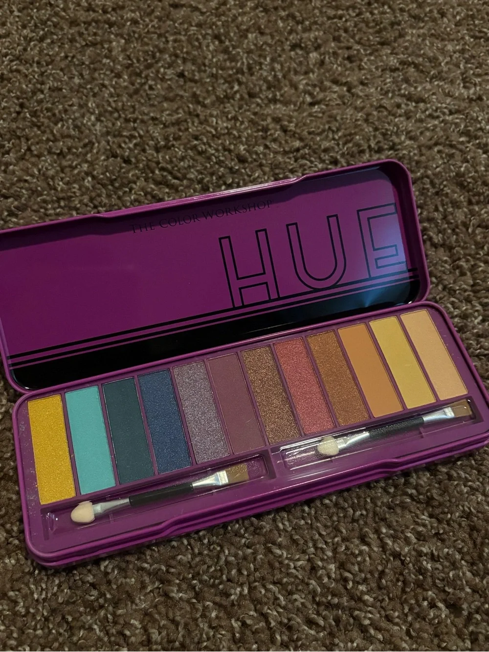 HUe Purple Eyeshadow Palette - Multicolor Shimmer & Matte Set